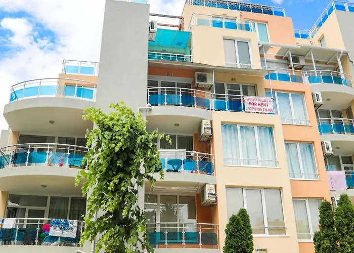 דירה Luxury First Line With Pool And Sea View In Complex Oazis